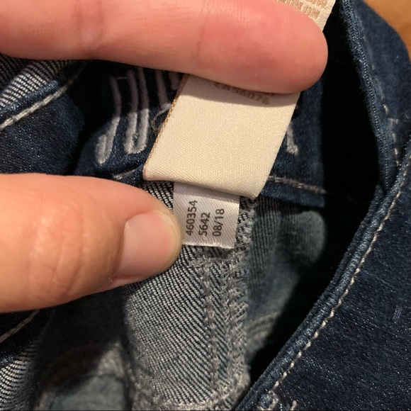 Justice Flip Sequin Distressed Cuff Ankle Overalls Size Girl's 10 - Picture 14 of 14